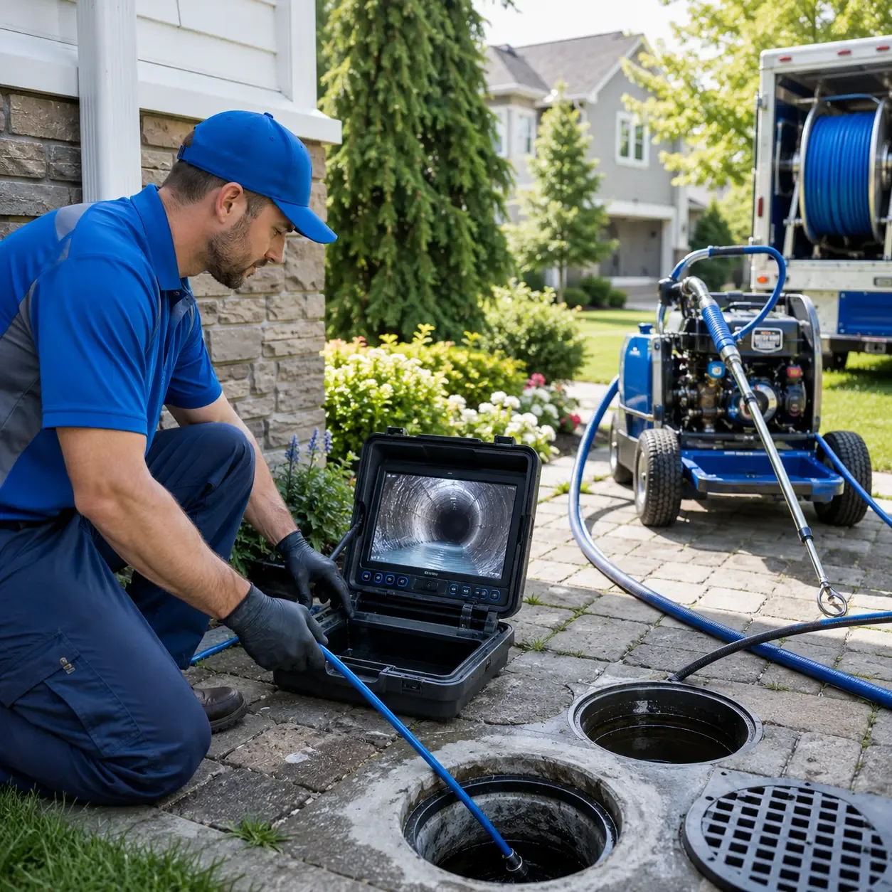 Outdoor drain cleaning professionals serving Midway, TX