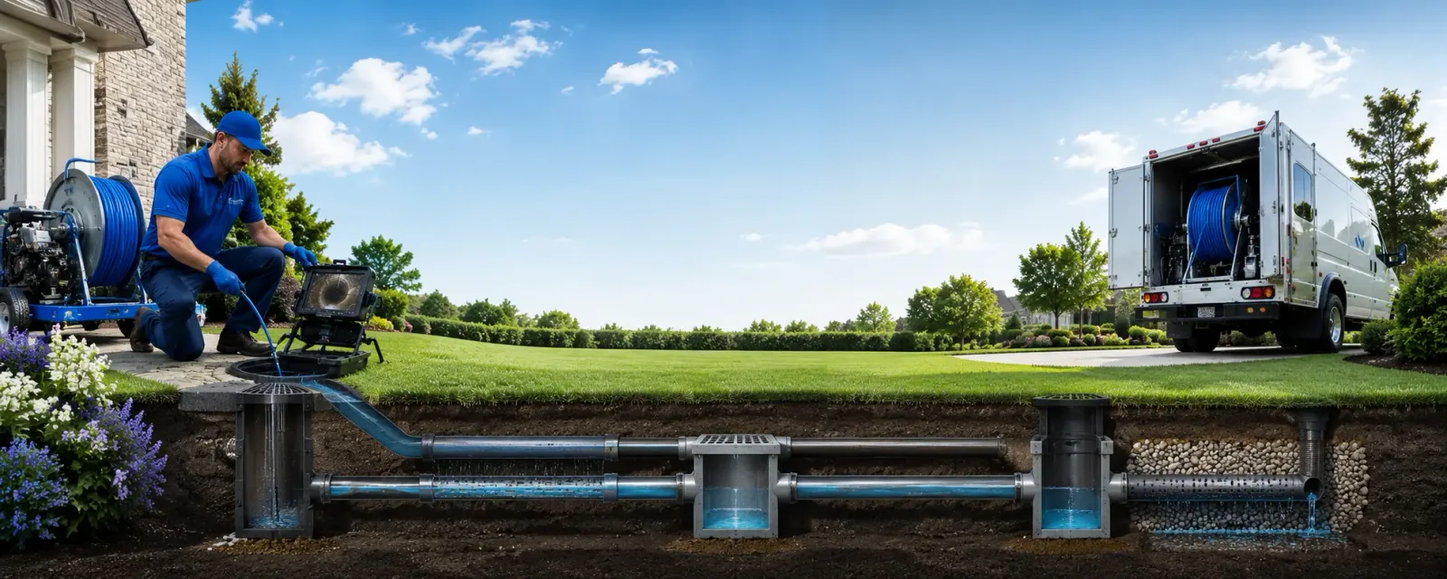 Outdoor drain cleaning information for Midway, TX